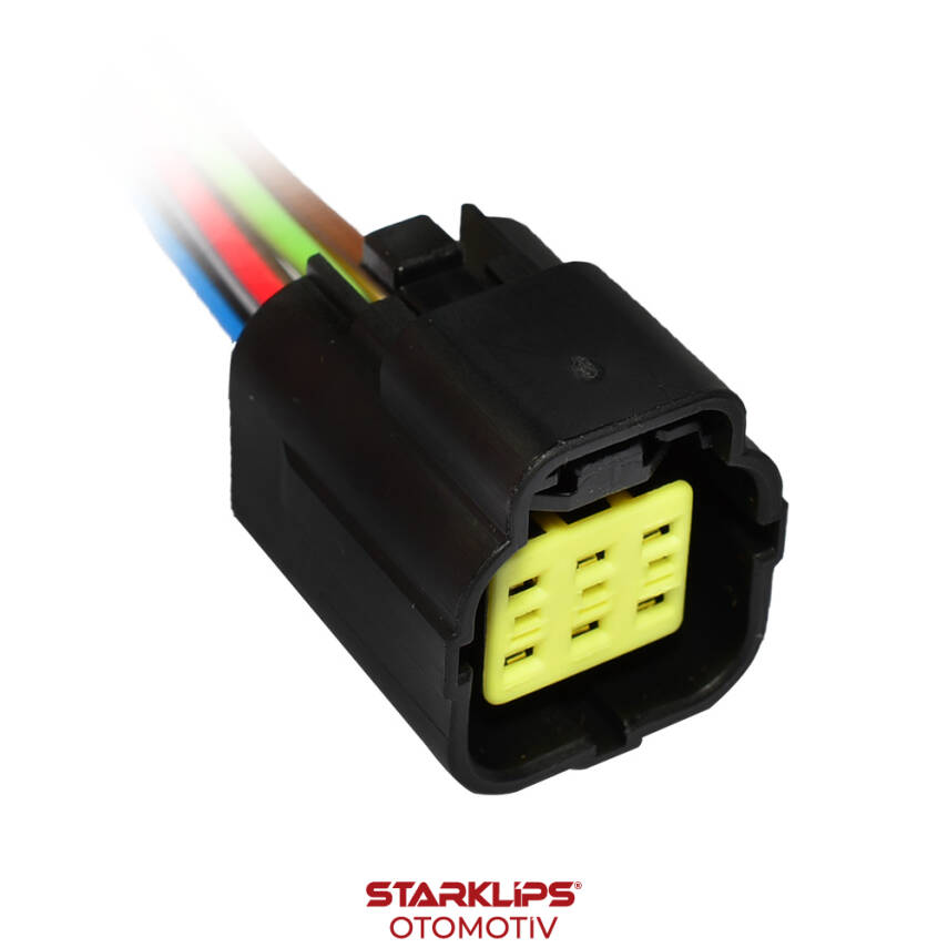 Soket 6 Kablo Klima Müşür Fiat Multijet 1.3 Opel Comesys FZ3-142-70 Forklift Pedal 174262-2 - 1