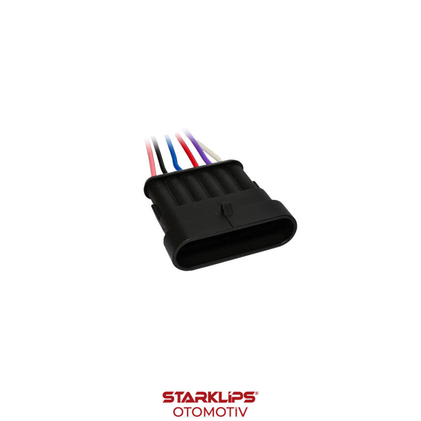 Soket 6 Kablo motor radyatör Unıversal Erkek Delphi - 1