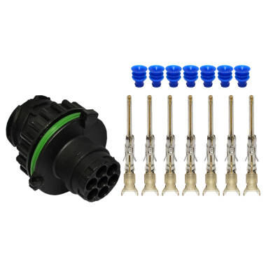 Soket 6 Kablo Stop 7 Pinli Erkek Kablosuz Demonte Kapaksız - 