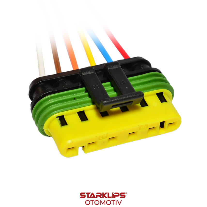 Soket 6 Kablo Unıversal motor radyatör Delphi 15344031 - 1