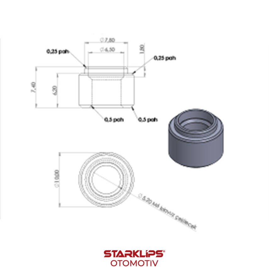 Somun Otomat Çelik M6 - 1