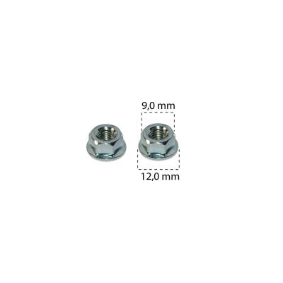 Somun Oynar Pullu Çelik Çinko Kaplama M5x12mm h5,2mm 9 Anahtar Ford N383255 - Starklips