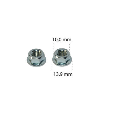 Somun Oynar Pullu M6x14mm h6,3mm 10 Anahtar Ford N621905 VW Audi Q5 2008-2017 N90488005 - 1