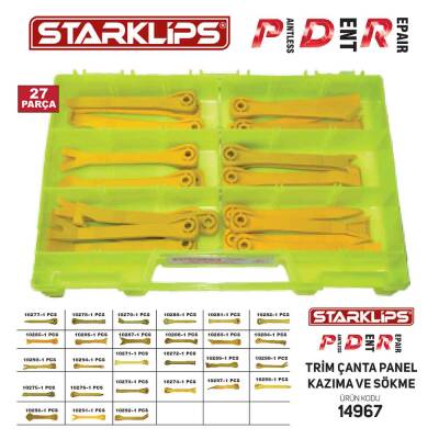 Trim Çanta Panel Kazıma ve Sökme Seti 27 Parça - Starklips