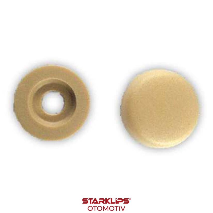 Vida Kapağı Büyük Boy Açık Kahverengi (4,2 - 4,8mm Yıldız Silindir Baş Vida İçin) - 1