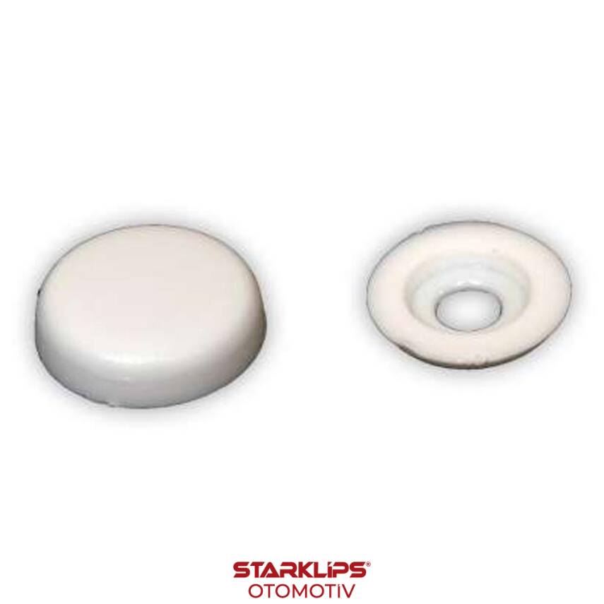 Vida Kapağı Büyük Boy Beyaz (4,2 - 4,8mm Yıldız Silindir Baş Vida İçin) - 1