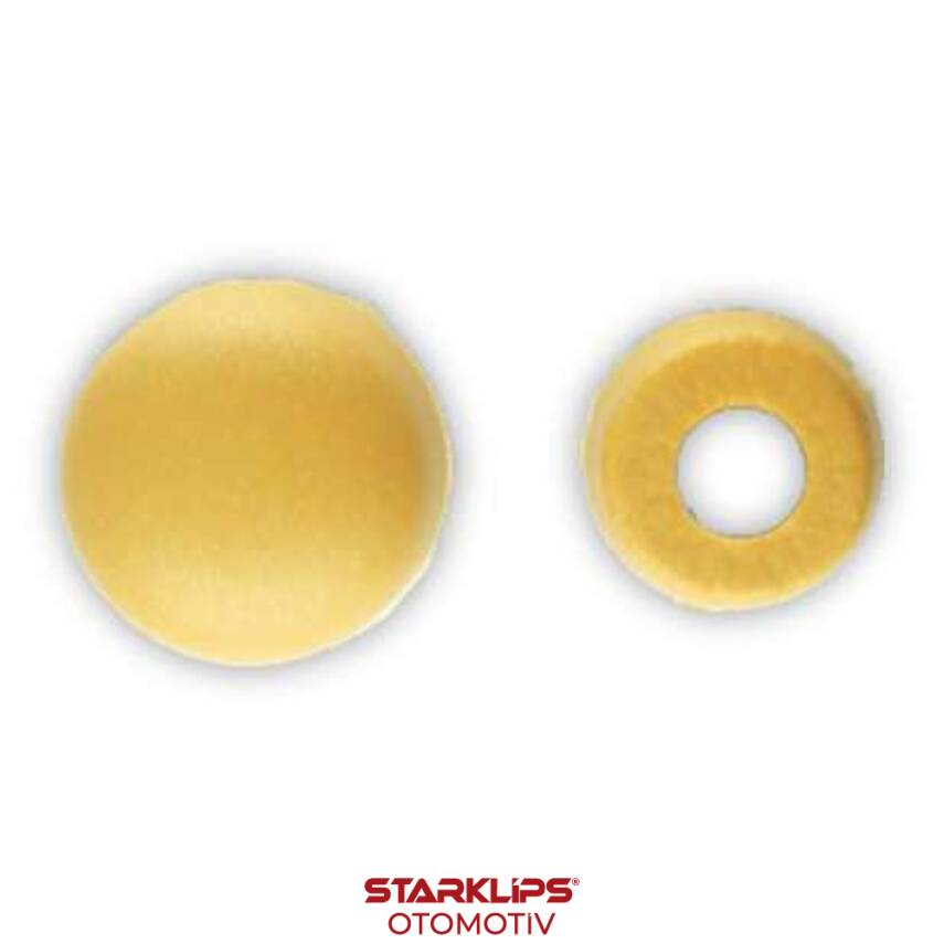 Vida Kapağı Küçük Boy Açık Bej Bombeli (3,5-3,9-4,2mm Yıldız Silindir Baş Vida İçin) - 1