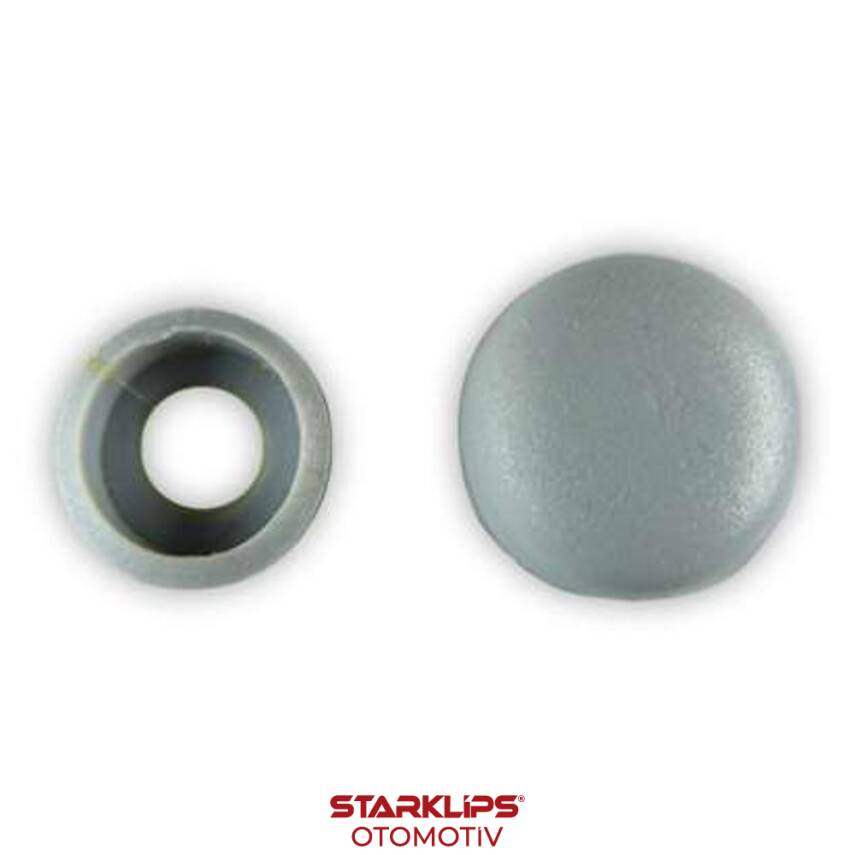 Vida Kapağı Küçük Boy Açık Gri Bombeli (3,5-3,9-4,2mm Yıldız Silindir Baş Vida İçin) - 1