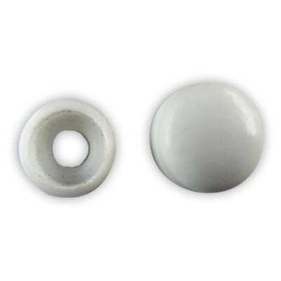 Vida Kapağı Küçük Boy Beyaz Bombeli (3,5-3,9-4,2mm Yıldız Silindir Baş Vida İçin) - Starklips