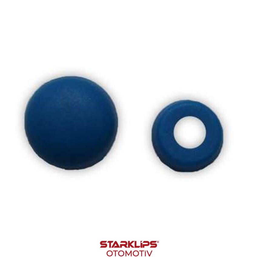 Vida Kapağı Küçük Boy Bombeli Mavi (3,5-3,9-4,2mm Yıldız Silindir Baş Vida İçin) - 1