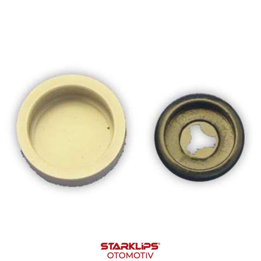 Vida Kapağı Küçük Boy Bombesiz Gri (3,5 - 3,9 - 4,2mm Yıldız Silindir Baş Vida İçin) - 1