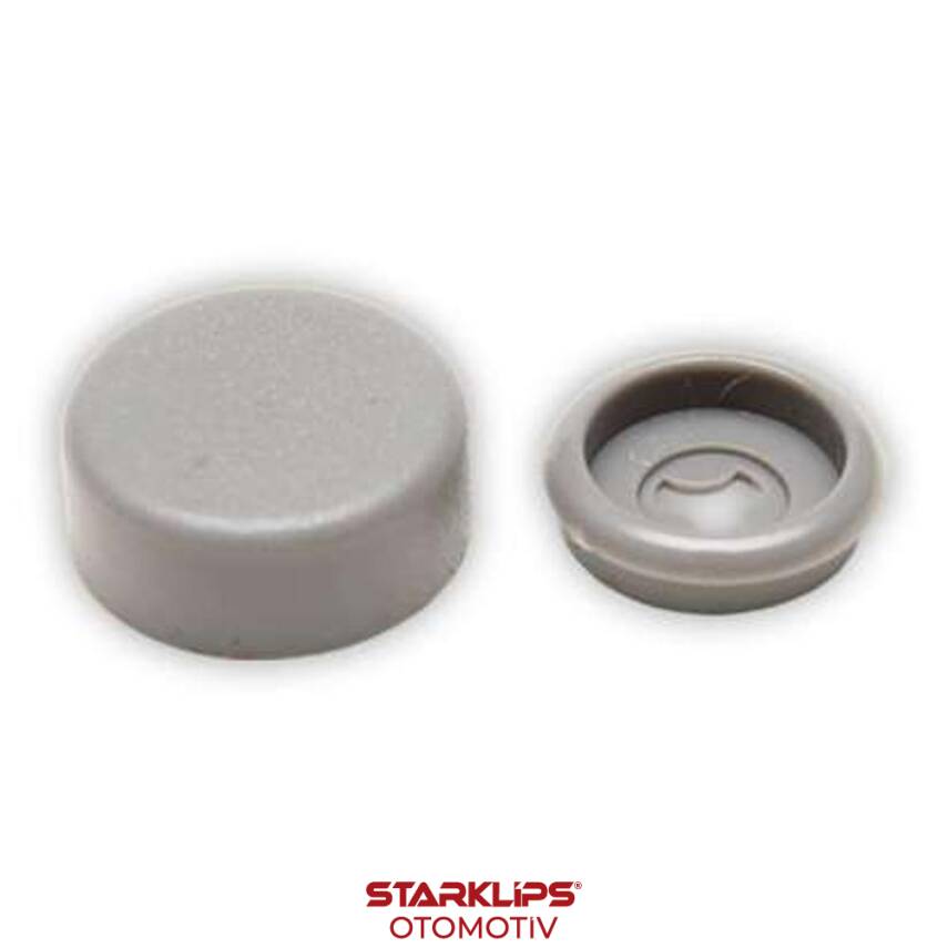 Vida Kapağı Küçük Boy Bombesiz K.Gri (3,5 - 3,9 - 4,2mm Yıldız Silindir Baş Vida İçin) - 1