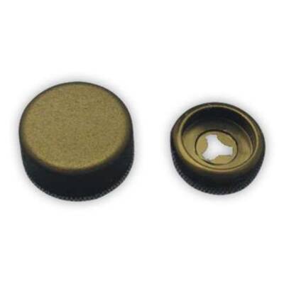 Vida Kapağı Küçük Boy Bombesiz Siyah (3,5 - 3,9 - 4,2mm Yıldız Silindir Baş Vida İçin) - Starklips