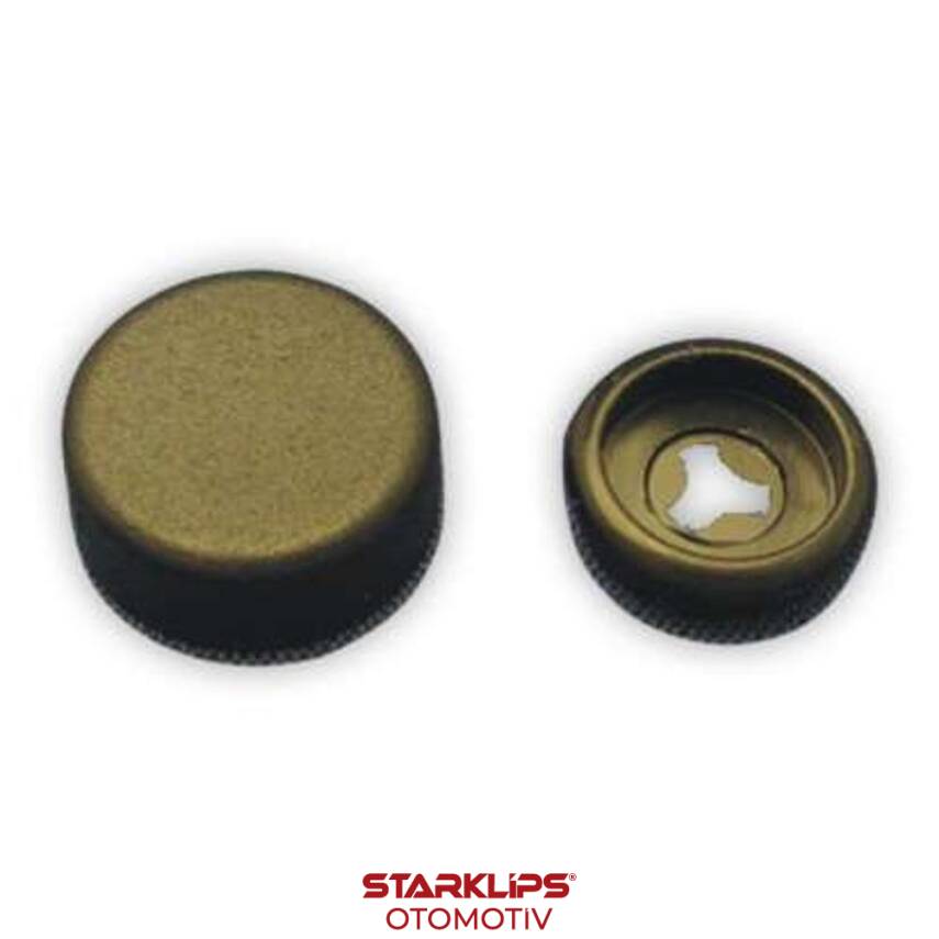 Vida Kapağı Küçük Boy Bombesiz Siyah (3,5 - 3,9 - 4,2mm Yıldız Silindir Baş Vida İçin) - 1