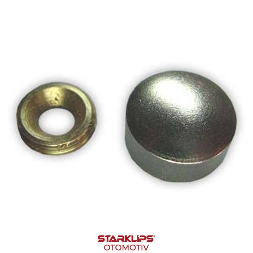 Vida Kapağı Zamak Krom Kaplı Çap 13Mm - 1