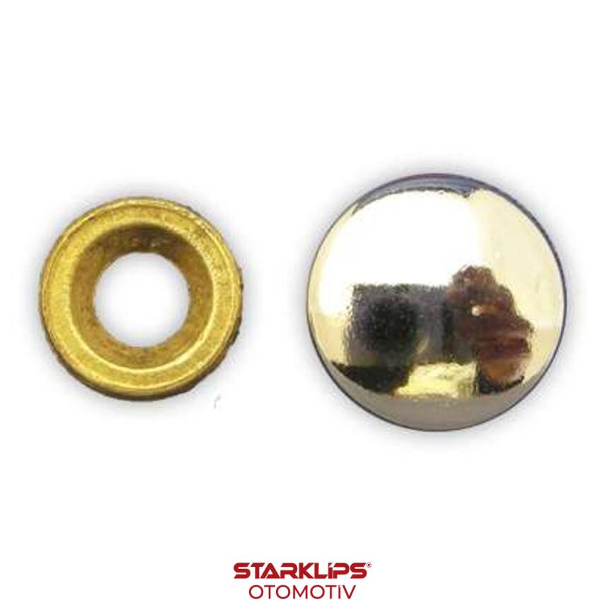 Vida Kapağı Zamak Krom Kaplı Çap 15Mm - 1