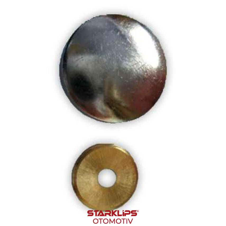 Vida Kapağı Zamak Krom Kaplı Çap 25Mm - 1